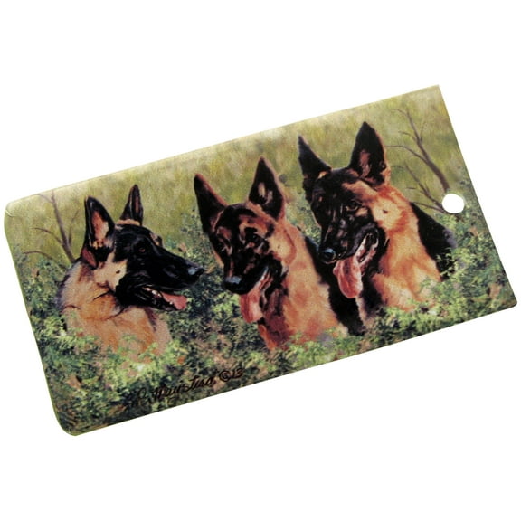 Best Friends by Ruth Maystead German Shepherd Luggage Bag Tag
