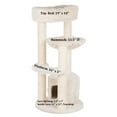 thumbnail image 5 of TRIXIE Baza Junior Jute & Plush 3-Level 39" Cat Tower, Scratching Posts and Condo, Cream, 5 of 10