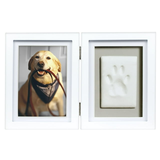 Kit de impresión de pata de mascota con estampado de arcilla de Pearhead de Memorial Frame