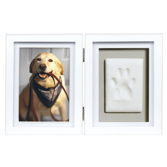 Kit de impresión de pata de mascota con estampado de arcilla de Pearhead de Memorial Frame