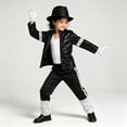 thumbnail image 5 of Mnyotv Sequins Clothing 4Pcs Set Boys Performance Dance Clohtes Halloween Outfits for Kids Size 6-8 Years, 5 of 9