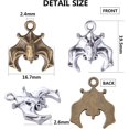 thumbnail image 5 of 40pcs Alloy Bat Charms Halloween Spooky Flittermouse Flying Vampire Bat Pendants Charms Animal Charms Craft Supplies for Jewelry Making DIY Bracelet Necklace, 5 of 8
