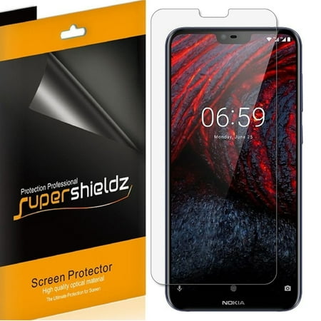 [6-Pack] Supershieldz for Nokia 6.1 Plus Screen Protector, Anti-Glare & Anti-Fingerprint (Matte)
