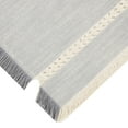 thumbnail image 5 of Better Homes & Gardens Table Runner, Woven Cotton Gray Fringe, 14" x 72", 5 of 7