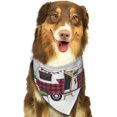 thumbnail image 6 of Naloa Vintage Buffalo Plaid Christmas Camper Dog Bandanas 1PC Washable Triangle Dog Scarfs Premium Durable Fabric, for Small Medium Large Dogs and Cats, 6 of 6