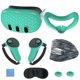 thumbnail image 1 of Juego de Accesorios 7 Piezas Likrtyny Cubierta Protectora Suave VR para Meta Quest 3 Verde, 1 of 9