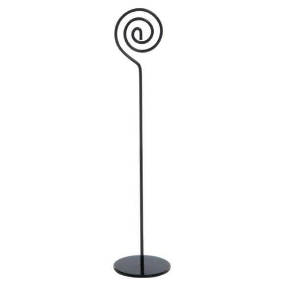 Cal-Mil Black Wire Table Number Holder - 2"Dia x  9"H