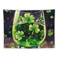 thumbnail image 5 of Orinice Shamrocks Tapestry Wall Hanging Unique Style Graphic Tapestries Home Wall Decor Art for Living Room Bedroom Apartment Farmhouse Dorm 50x40inch, 5 of 6