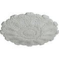thumbnail image 3 of 31"OD x 1 1/2"P Durham Ceiling Medallion (Fits Canopies up to 4 1/4"), Hand-Painted Frost, 3 of 6