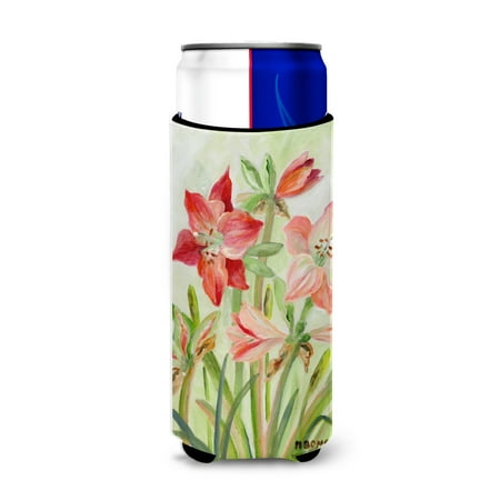 

Carolines Treasures BMBO1373MUK Lillies II by Maureen Bonfield Ultra Beverage Insulators for slim cans Slim Can