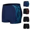 thumbnail image 4 of guisaled Swim Jammers for Men Square Leg Quick Dry Swim Briefs Swimsuit Athletic Training Durable Compression Swim Trunks, 4 of 4