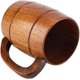 thumbnail image 3 of Jarra de cerveza de madera, jarra de cerveza de madera natural, jarra de café, taza para beber de gran capacidad, jarra clásica con asa de madera, regalo de boda, 3 of 5