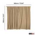 thumbnail image 3 of Trunk Tailgate Curtains for GMC Savana Beige 2 Privacy Curtains, 3 of 9