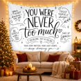 thumbnail image 3 of Were Never Much With Motivational Most Prominent, Inspirational Illustration for Quote Lovers, Wall Decor, Valentine's Day Gift, Tapestry Wall Hanging for Dorm and Living Room, 3 of 7