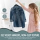 thumbnail image 3 of TechZoo 50 perchas de terciopelo premium para niños – Perchas antideslizantes para niños de 14 pulgadas – Perchas ultra delgadas para ahorrar espacio – Gancho giratorio de 360°, perchas fuertes y dura, 3 of 5