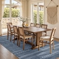 thumbnail image 3 of VUNATE 9'x12' Area Rugs for Living Room Washable Rugs Boho Moroccan Area Rug Soft Neutral Geometric Bohemian Carpet Distressed Indoor Rug for Bedroom Dining Room Office Foldable Nonslip Rug Navy, 3 of 7