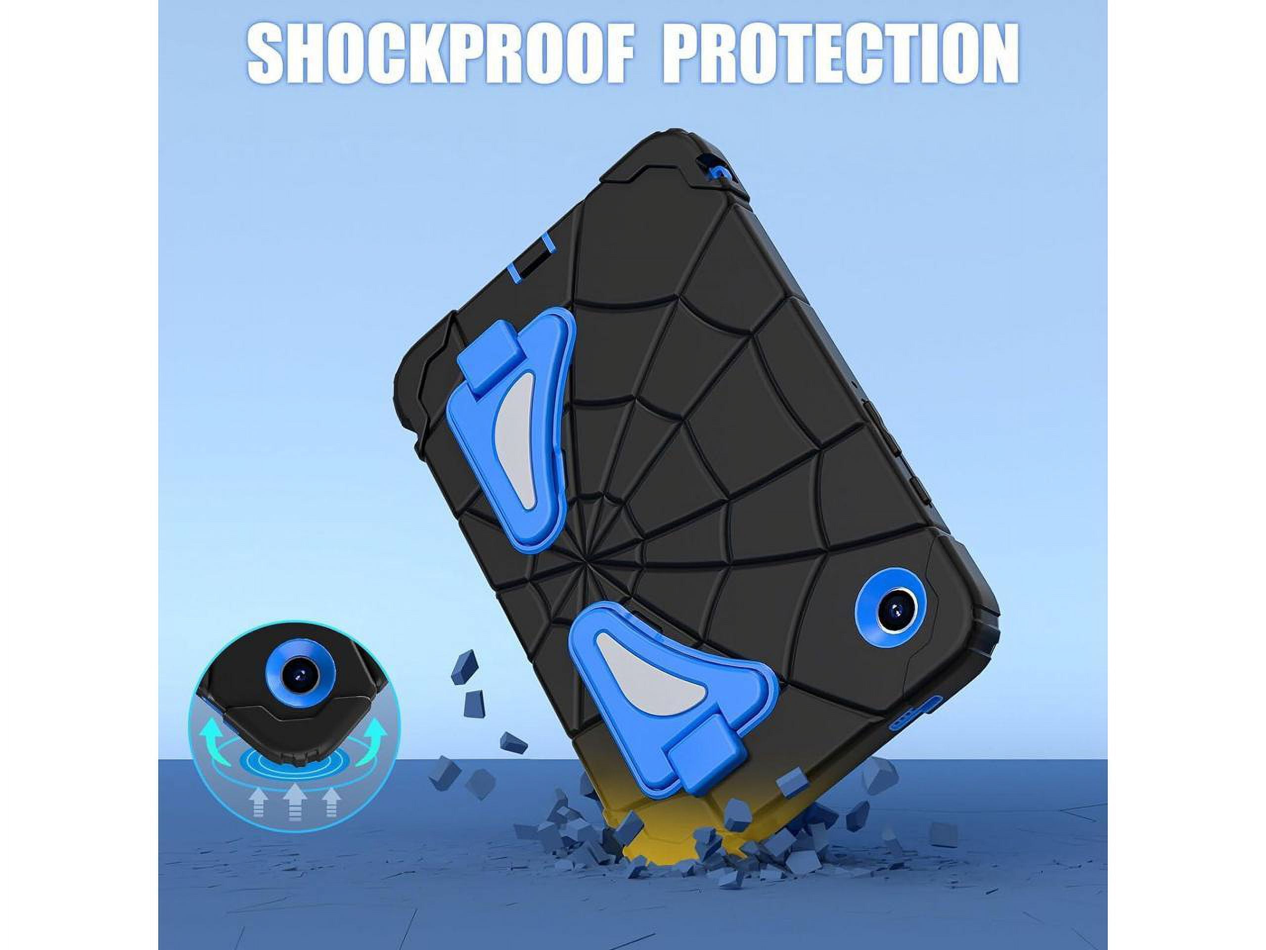 Case for Samsung Galaxy Tab A9 8.7 Inch 2023 Model SM-X110/X115/X117, Rugged Shockproof Cover with Stand, Shoulder Strap