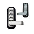 thumbnail image 1 of Lockey USA Mechanical Keyless Double Combination Keypad Door Lever Lock, Silver, 1 of 1
