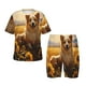 thumbnail image 1 of Balery Pastoral Sunflower Corgi Conjunto de Pijama Infantil de Manga Corta con Estampado – Ropa de Dormir de Algodón Suave-Medium, 1 of 6