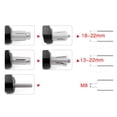 thumbnail image 4 of 7/8 "" 22 mm CNC Alu Empuñaduras de manillar de motocicleta Tapas de extremos Tapas de extremos para Ninja 400 650 1000SX ZX6R ZX9R ZX10R ZX12R ZX14R ER6F ER6N Negro, 4 of 5