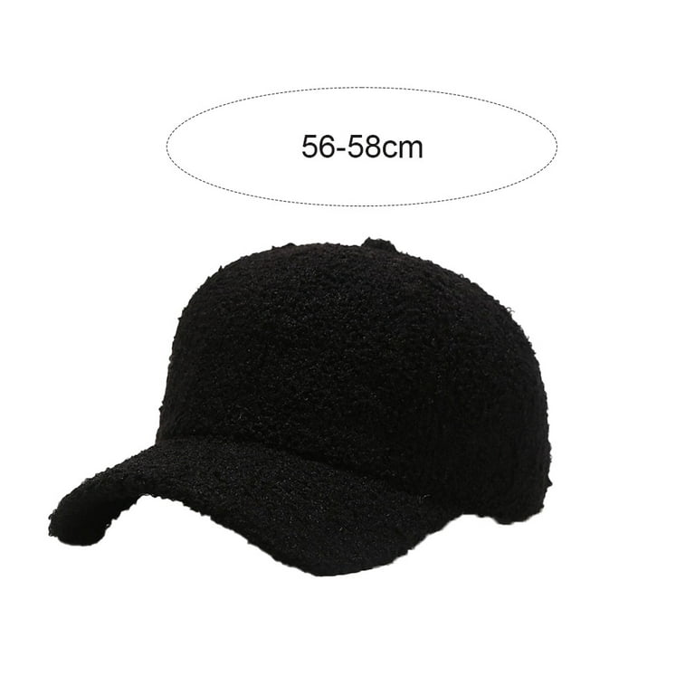 Mens black wool baseball cap cheap