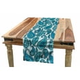 thumbnail image 1 of Paisley Table Runner, Ocean Inspired Design with Stripes and Flowers Abstract Background Image Print, Dining Room Kitchen Rectangular Runner, 3 Sizes, by Ambesonne, 1 of 2
