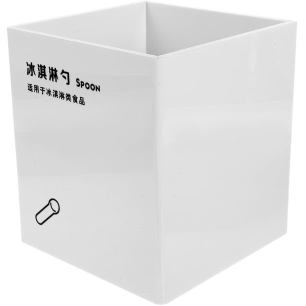 Soporte de acrílico para utensilios de mesa de comedor, organizador de utensilios, tenedor y cuchara para encimera