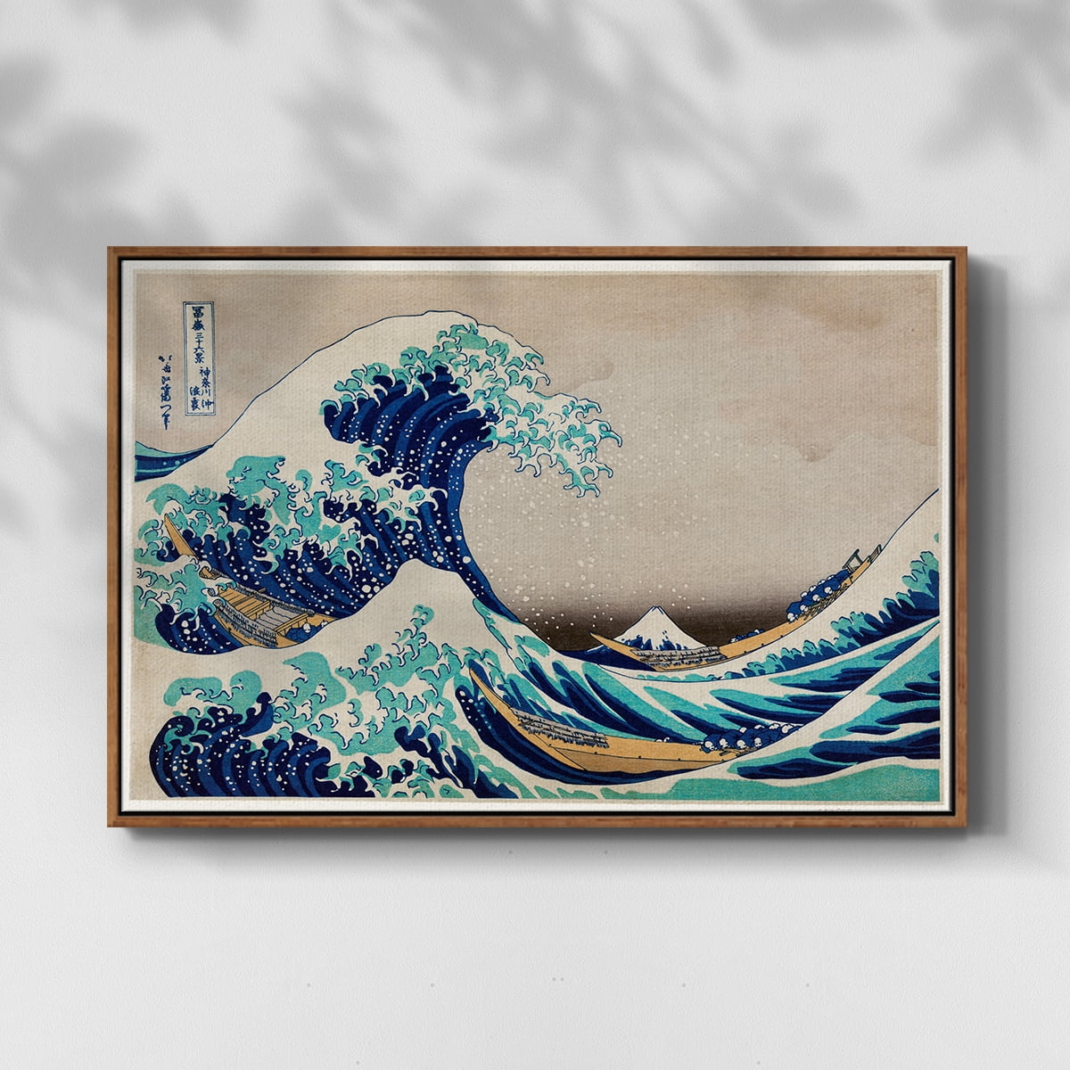 Vintage Landscape-CXLIII By Wexford Home Framed in Walnut Wood Gallery Wrapped Canvas 17 in. x 25 in.