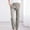 Gray, variant on GaThRRgYP Womens Pants,Woman Solid Color Cotton and Linen Drawstring Elastic Waist Long Straight Pants