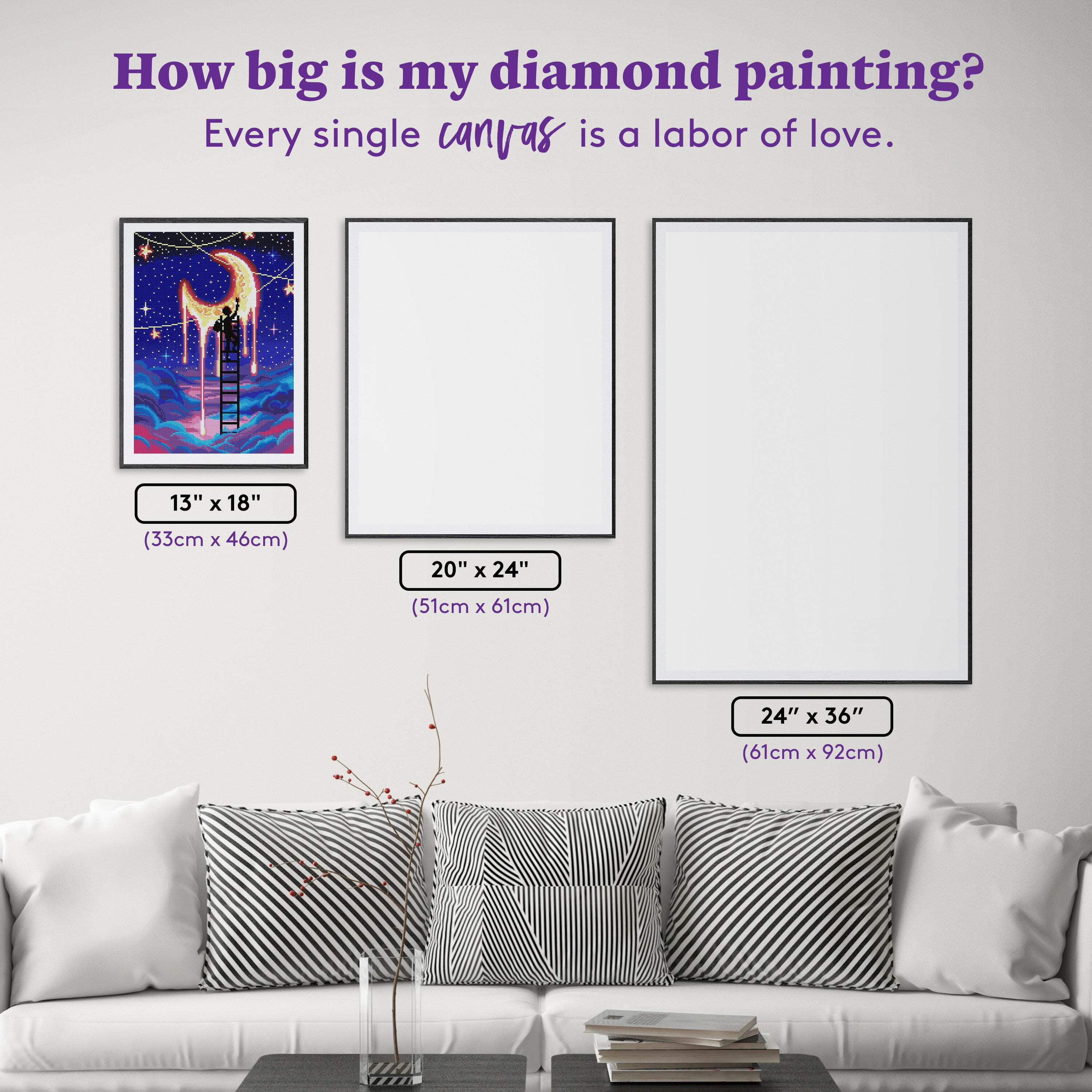 DIAMOND ART CLUB Paint the Moon Diamond Painting Kit