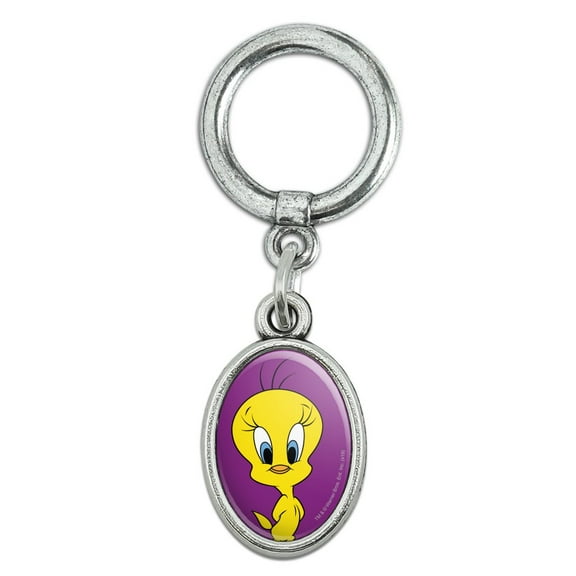 Looney Tunes Tweety Bird Shoe Sneaker Shoelace Oval Charm Jewelry