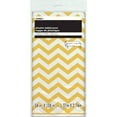 thumbnail image 2 of Plastic Yellow Chevron Table Cover, 108" x 54", 2 of 2