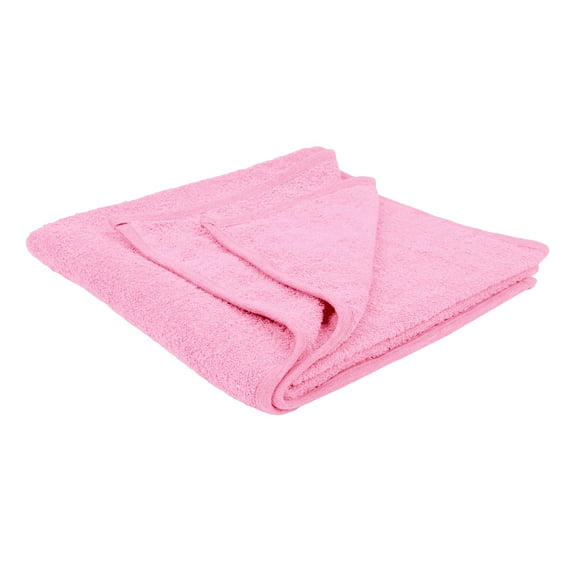 Puffy Cotton Large 100% Soft Cotton Bath Towel - Pink