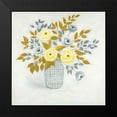thumbnail image 2 of Atelier B Art Studio 20x20 Black Modern Framed Museum Art Print Titled - FLOWERS IN A CHECK VASE, 2 of 5
