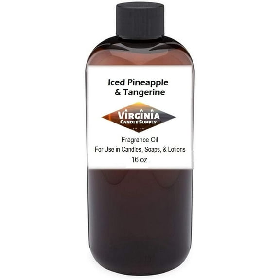 Iced Pineapple & Tangerine 16 oz Bottle for Candle Making, Soap Making, Tart Making, Room Sprays, Lotions, Car Fresheners, Slime, Bath Bombs, Warmers
