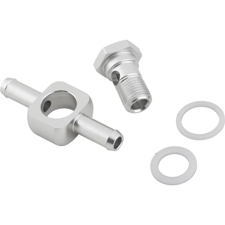 Dual Banjo Style Fuel Fitting, 5/16 Inch Hose