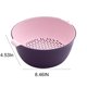 thumbnail image 3 of Lavabo de plástico de doble capa, cesta multifuncional para sala de estar, artefacto de cocina, cesta para lavar frutas y verduras., 3 of 7