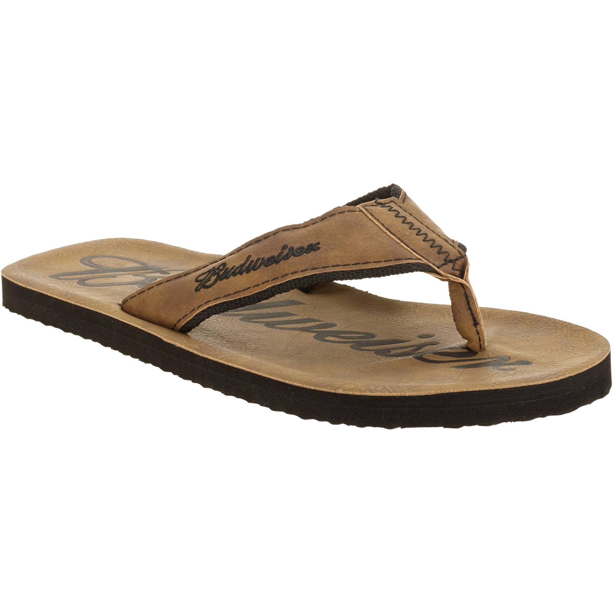 Budweiser Brown Suede Sandals-XLarge (13/14) - Walmart  display picture 1