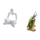 thumbnail image 5 of Figura de pensador abstracto, estatua de , escultura de resina para escritorio, adorno decorativo moderno, creativo, adecuado para regalar, d, 5 of 8