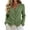 Green, variant on Casual Tops for Women Summer Crew Neck A-Line Lace Trim Long Sleeve for Party Fashion Shirts Coffee XL