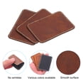 thumbnail image 4 of Unique Bargains 3' x 2' PU Leather Hat Patches, 50 Pcs Rectangle, Retro Brown, 4 of 5