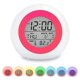 thumbnail image 2 of Reloj digital para estudiantes para niños y niñas, reloj de cabecera con luz cambiante de 7 colores, 2 of 5