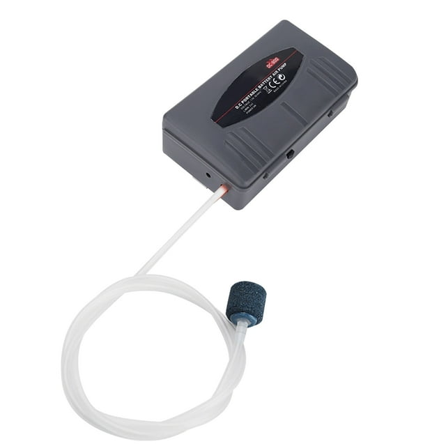 Aquarium Air Pump Air Pump with Tube Air Stone for Fish Tank Battery-Operated
