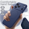 thumbnail image 4 of JETech Magnetic Silicone Case for iPhone 17 Pro, Compatible with MagSafe, Silky Touch (Dark Blue), 4 of 7