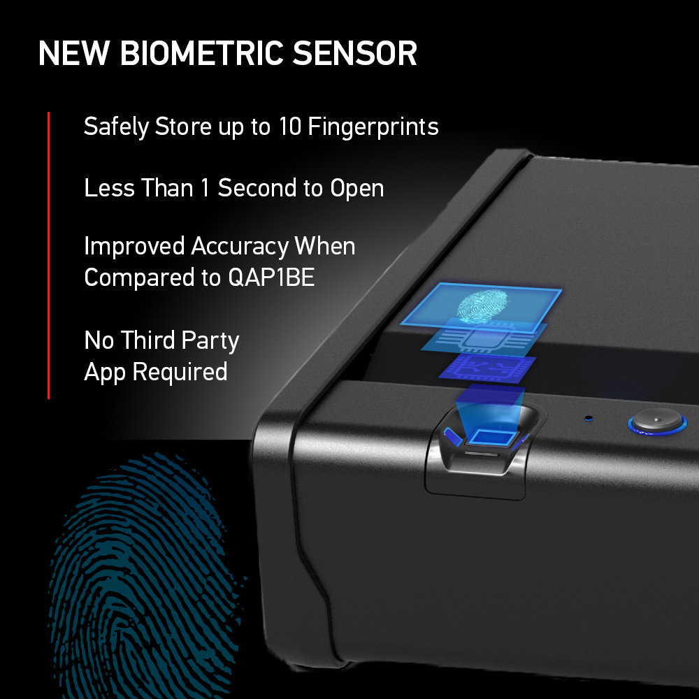 SentrySafe QAP1BLX Biometric Pistol Safe photo 3