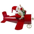thumbnail image 4 of Northlight 32" Waving Santa Delivering Presents on a Plane Christmas Decoration, 4 of 5