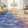 thumbnail image 2 of Tzou Modern Abstract Washable Area Rug 9' x 12' Non Slip Low Pile Indoor Stain Resistant Living Room Carpet, Large Machine Washable Indoor Rug for Dining Room, Office, Dorm, 2 of 9