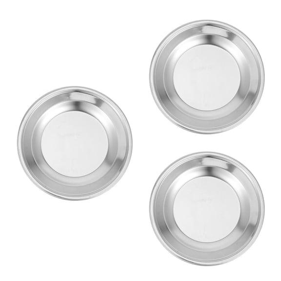Hemoton 3pcs Stainless Steel Tea Bag Holder Metal Tea Bag Saucer Decorative Tea Bag Dish Round Tea Bag Coaster Tea Bag Organizer for End Table
