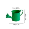 thumbnail image 3 of Vintage Wrought Iron Watering Can Decorative Vase,Multi‑Purpose Small Household Storage Container For Indoor Home Decor.Green, 3 of 6