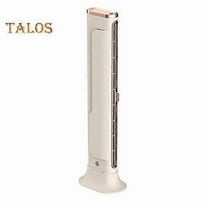 Bladeless Tower Fan with 3 Speeds Strong Airflow Quiet Operation Rechargeable Wireless Free-Standing Fan Air Conditioner